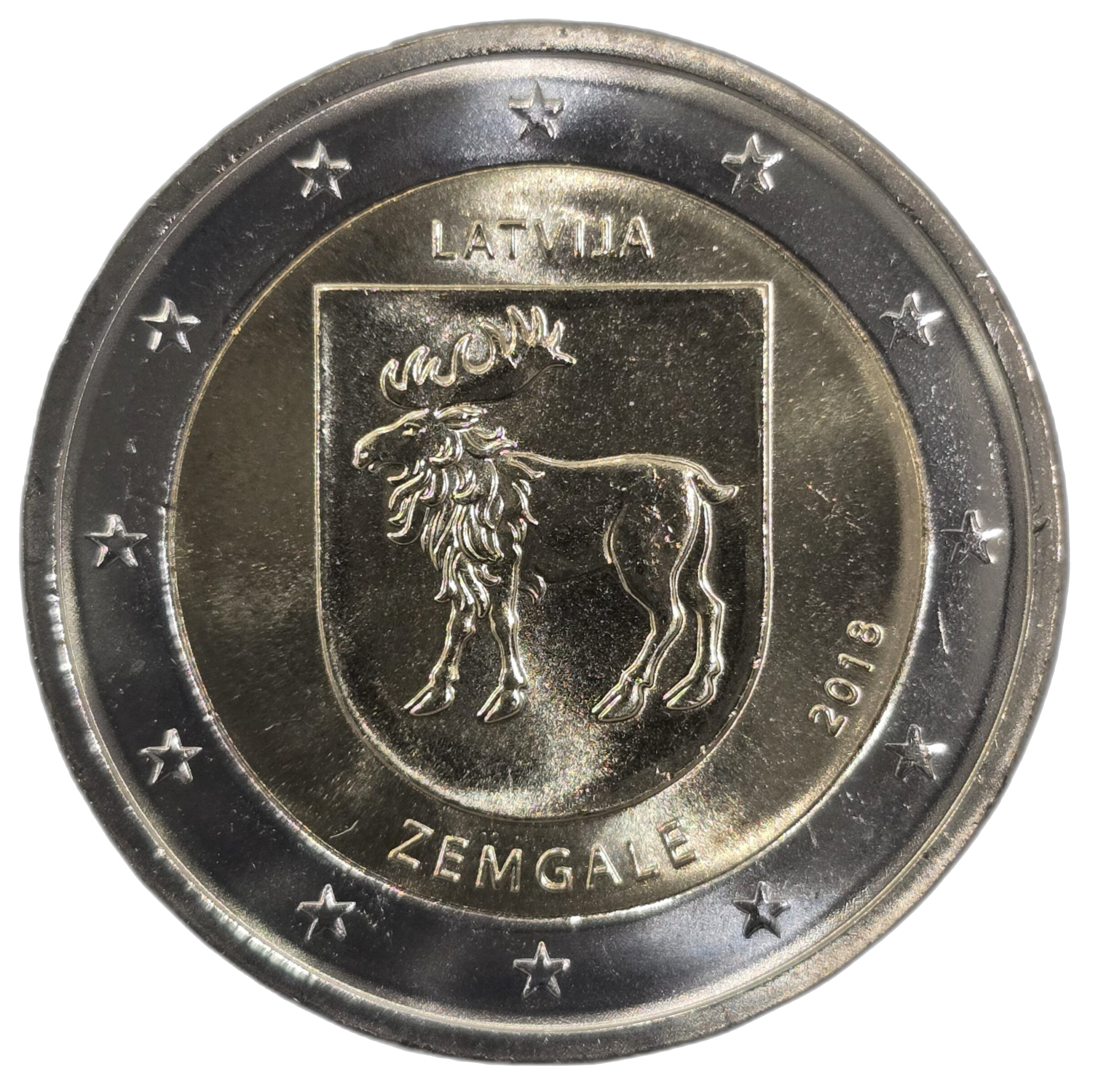 2 euros conmemorativa Región de Zemgale